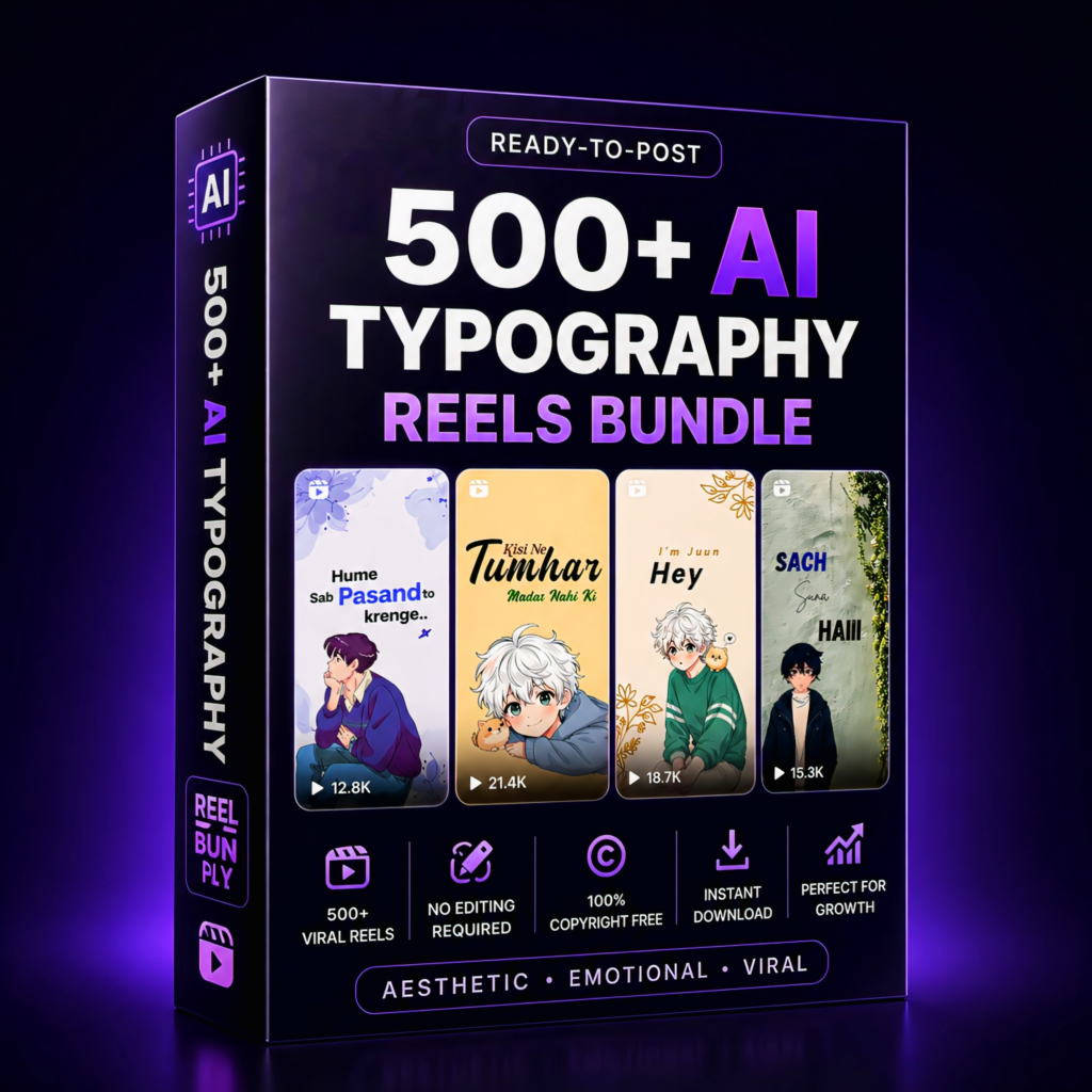 500+ ai typography reels bundle